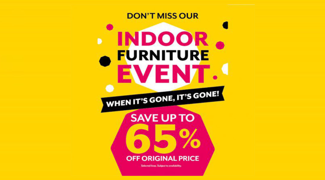 Indoor Furniture Sale, Save Up to 65%!