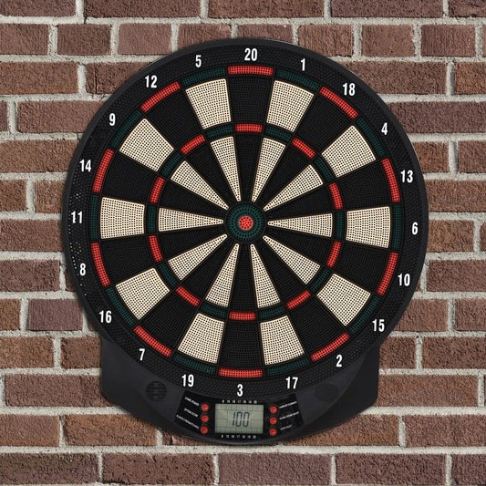 Homcom Plastic Electronic Dartboard w/ 6 Darts Black