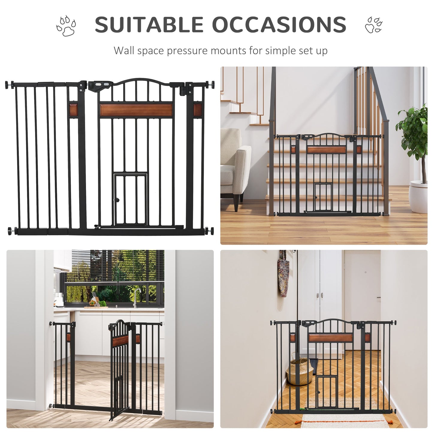 PawHut Pet Gate Safety Gate