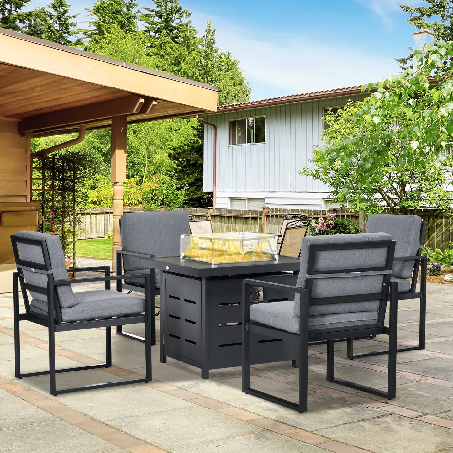 5-Piece Aluminium Garden Furniture Sets