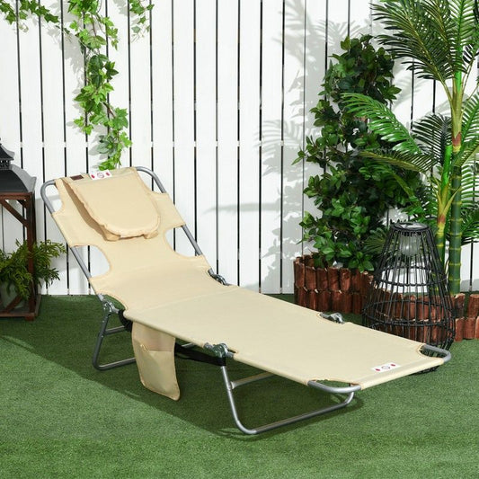 Outsunny Foldable Sun Lounger