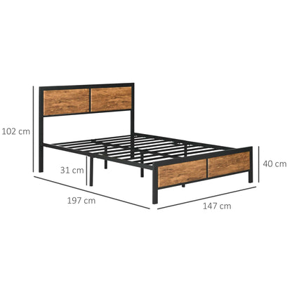 Industrial Double Bed Frame