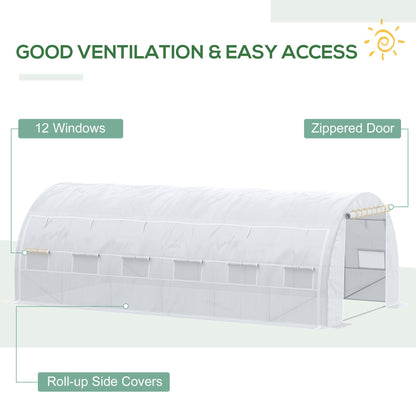 6 x 3 x 2 m Polytunnel Greenhouse