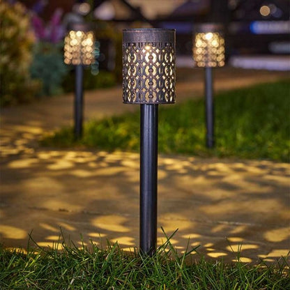 8 Pack Solar Garden Stake Light Warm White LED - 36cm by Smart Solar