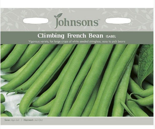 Johnsons Climbing Bean Isabel Seeds