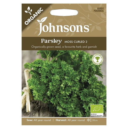 Johnsons Organic Parsley Moss Curled Seeds