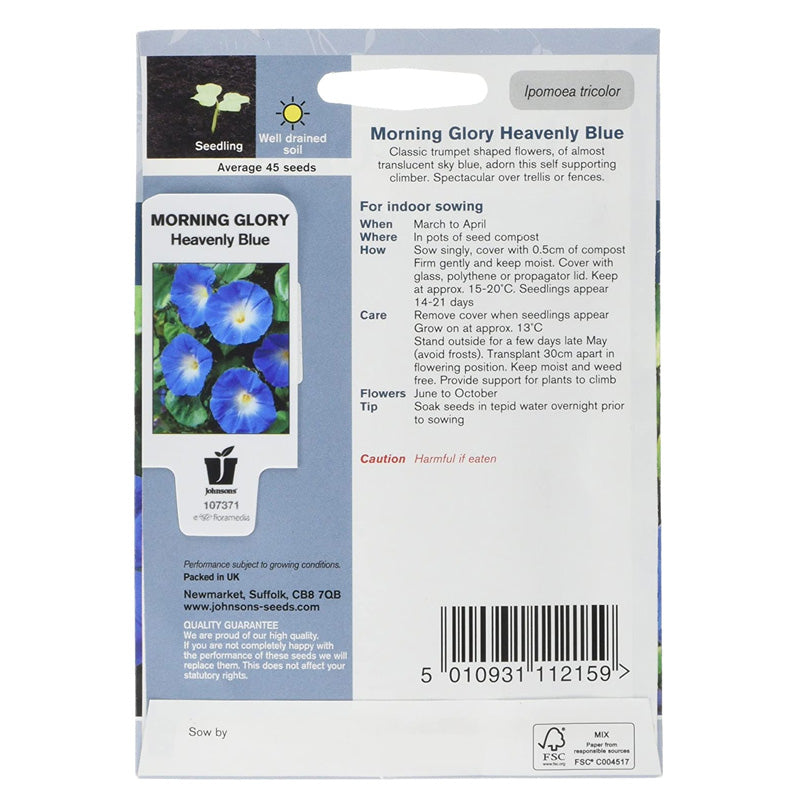 Johnsons Morning Glory Heavenly Blue Seeds