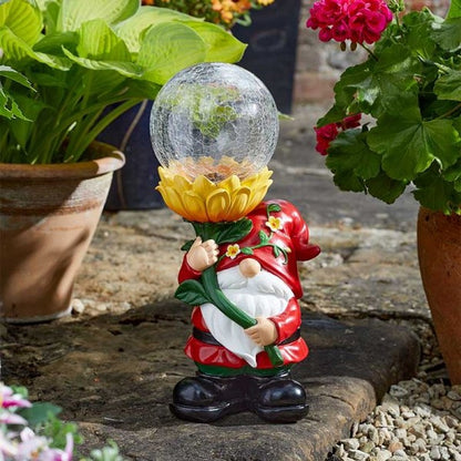 Gnome Solar Garden Light Ornament Decoration Multicolour LED - 41cm by Smart Solar