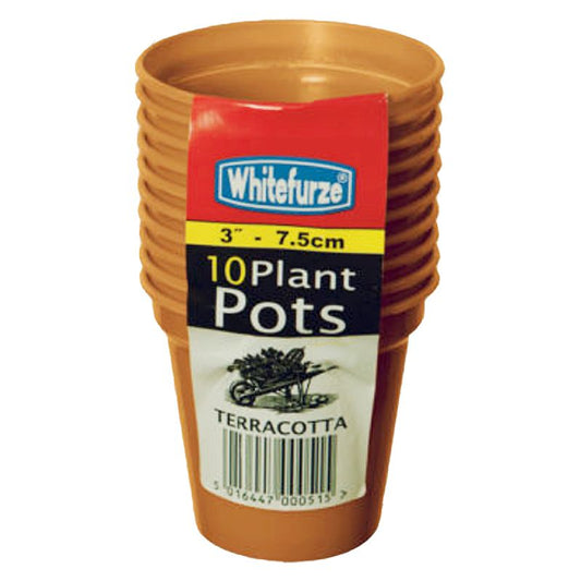 Pack 10 7.5cm (3inch) Grow T Plant Pots