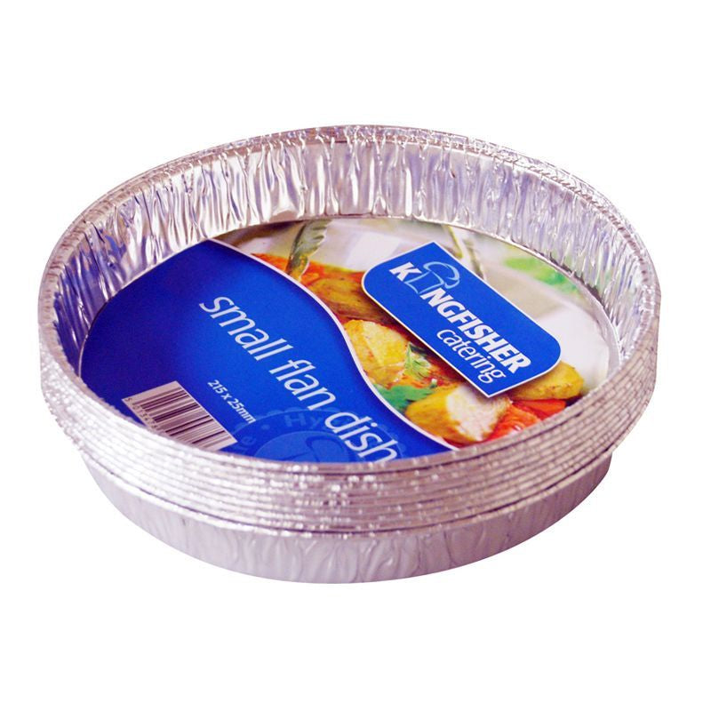 Kingfisher Small Foil Flan Dishes (Pack 8)