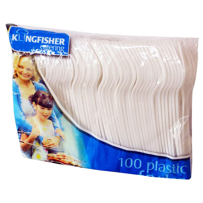 Kingfisher Plastic Disposable Forks Pack 60