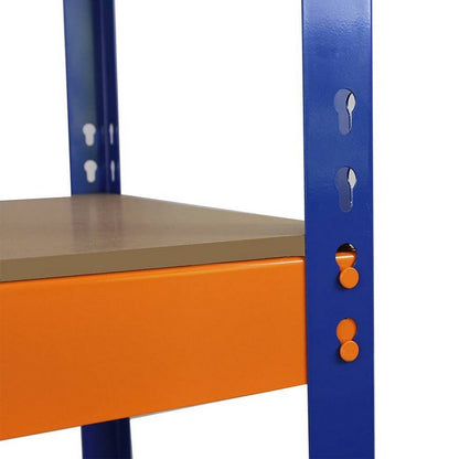 Steel Shelving Units 180cm - Blue & Orange Set Of Five S-Rax 150cm by Raven