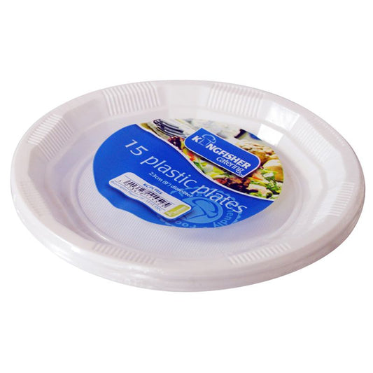 Kingfisher Plastic Plates 8.5 inch Pack 12