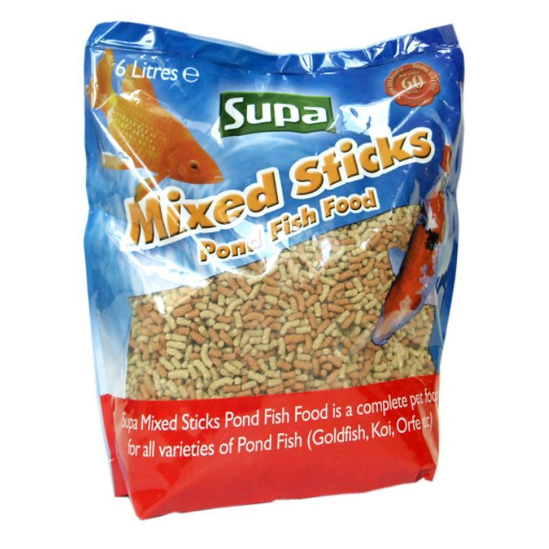 Supa Mixed Pond Sticks (6 Litre)