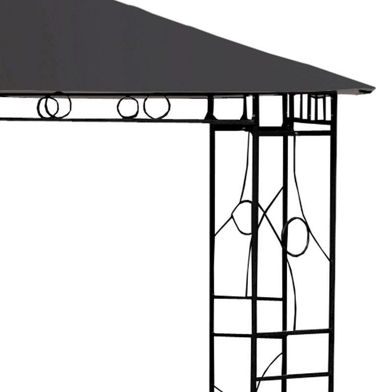 Merrion Garden Gazebo with a 3 x 3M Charcoal Canopy