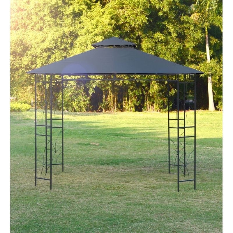 Merrion Garden Gazebo with a 3 x 3M Charcoal Canopy