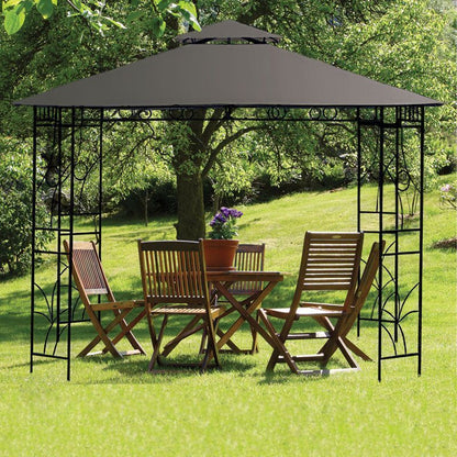 Merrion Garden Gazebo with a 3 x 3M Charcoal Canopy