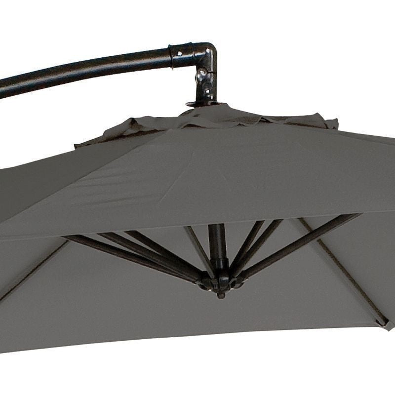 Overhang Garden Parasol by Croft - 3M Charcoal