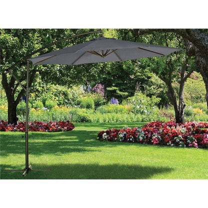 Overhang Garden Parasol by Croft - 3M Charcoal