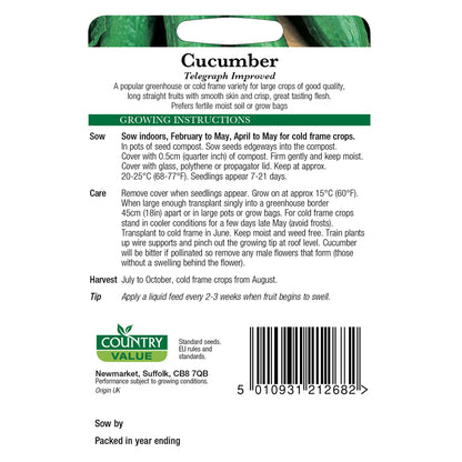 Country Value Cucumber Telegraph Improved Seeds