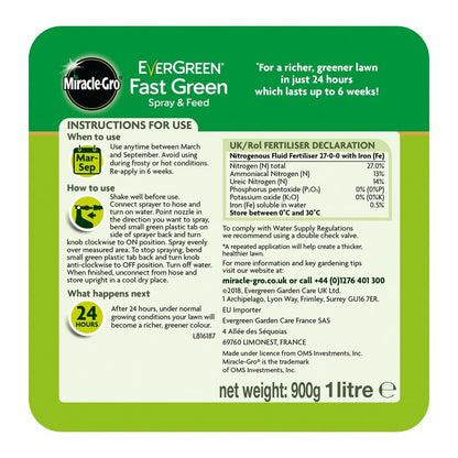 Miracle Gro 1L Fast Green Spray & Feed