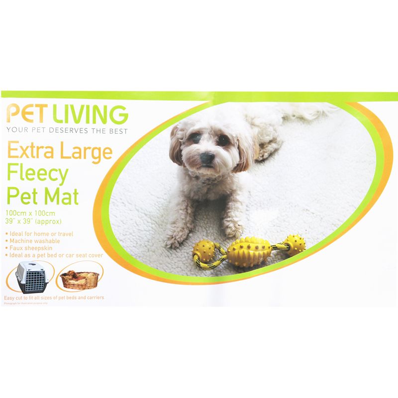 Extra Large Fleecy Pet Mat - Brown