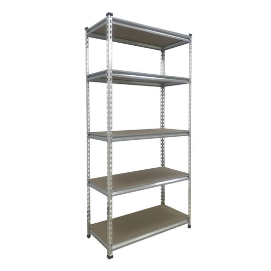 Steel Shelving Unit 4 Tier 164cm - Silver Boltless by Task DIY