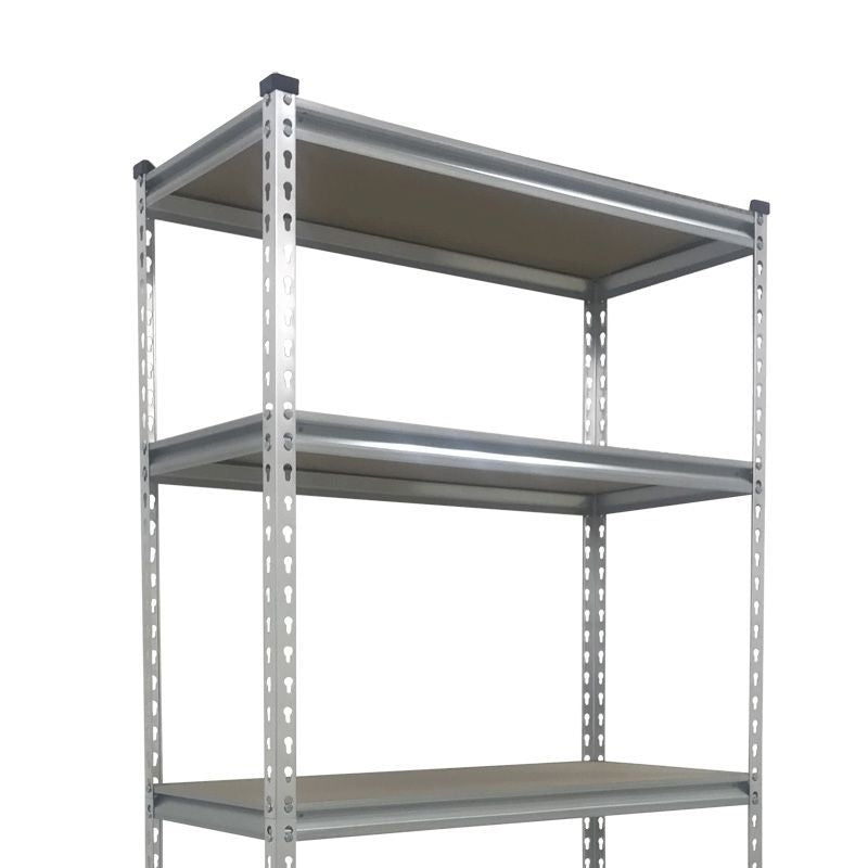 Steel Shelving Unit 4 Tier 164cm - Silver Boltless by Task DIY