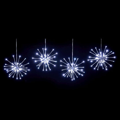 String Snowflake Christmas Light Animated White Outdoor 45 LED - 3m by Astralis