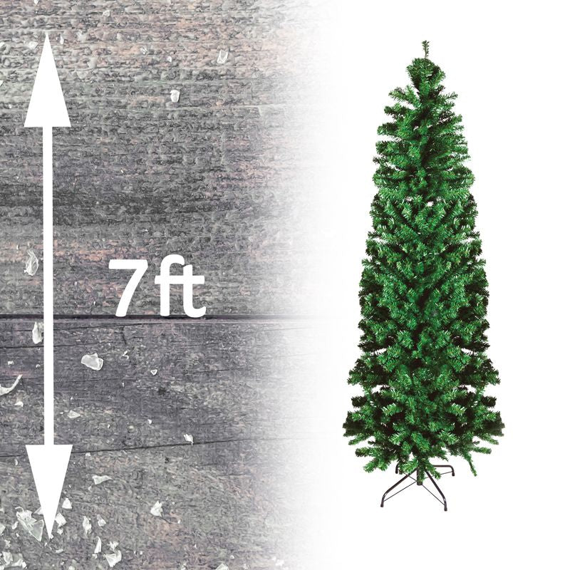 7ft Slim Pencil Christmas Tree Artificial - 760 Tips