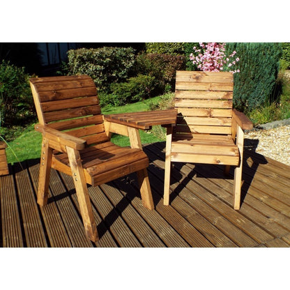 Scandinavian Redwood Garden Loveseat by Croft - 2 Seats