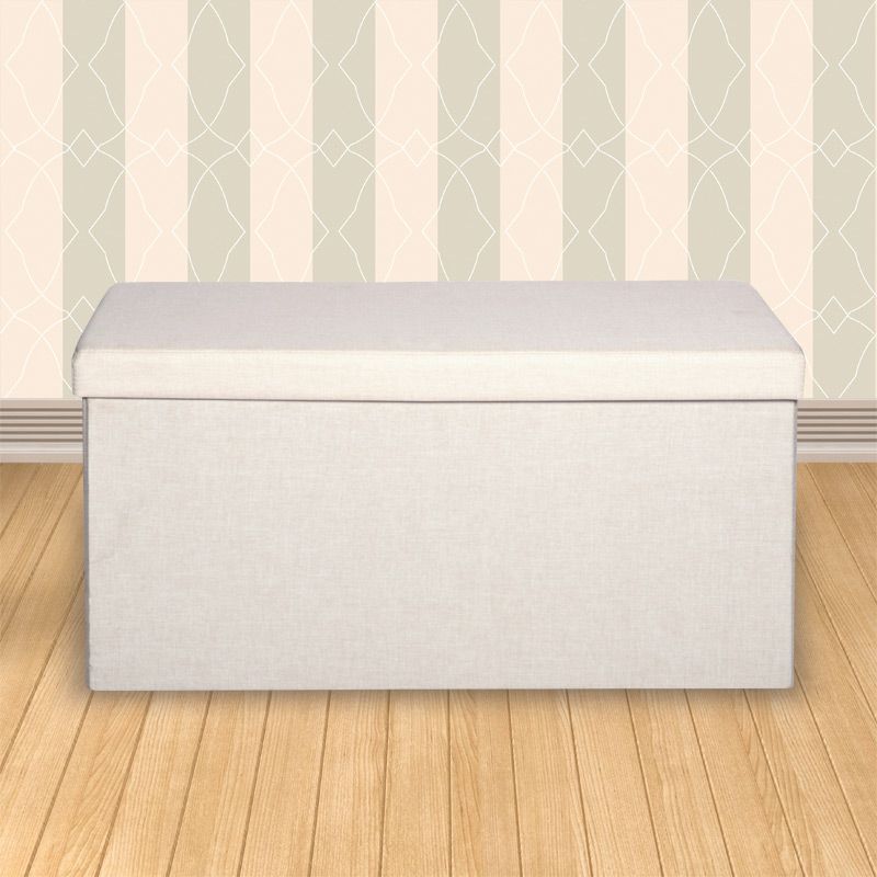 Ottoman 80cm - Cream by Norfolk Furniture