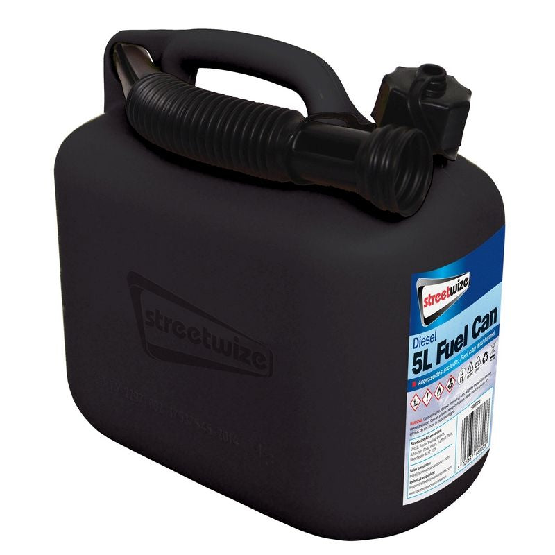 5L Black Fuel Can for Diesel