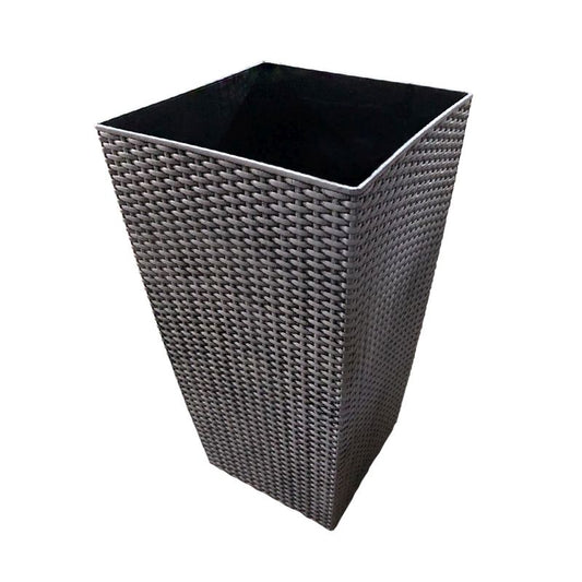 Tall Grey Rattan Planter 30 x 57cm