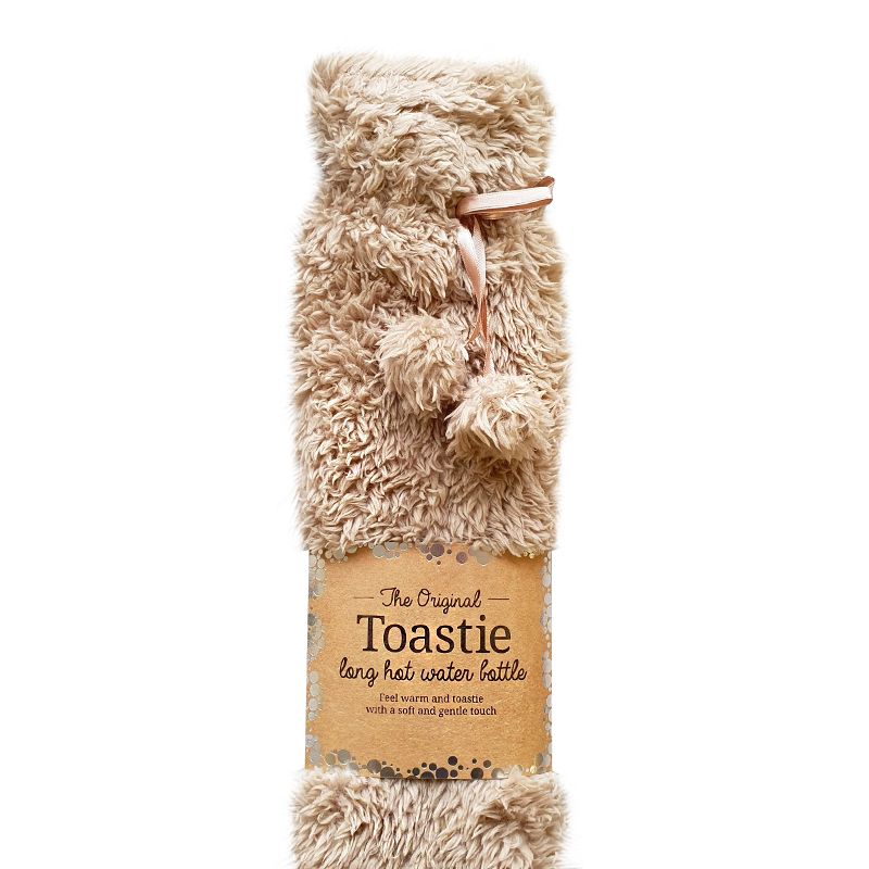 Toastie Long Hot Water Bottle Brown