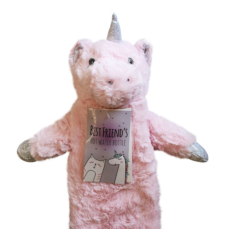 Kids Long Hot Water Bottle Unicorn