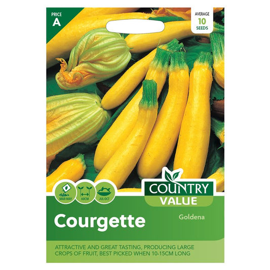 Country Value Courgette Goldena Seeds