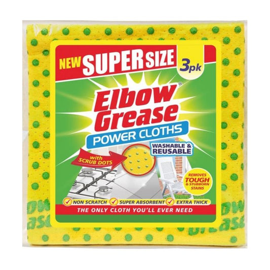 Elbow Grease 3 Pack Super Size Cloth Elbow Grease