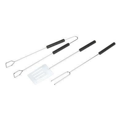 3 Piece Chrome BBQ Tools Set