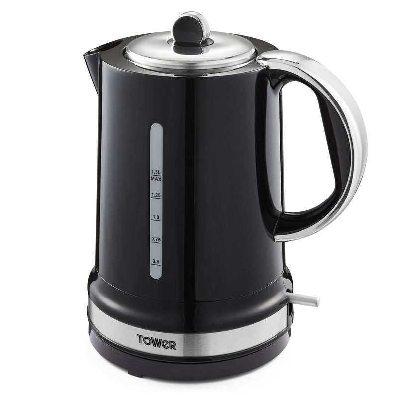 Kettle By Tower Belle - Black And Stainless Steel 1.5 Litre