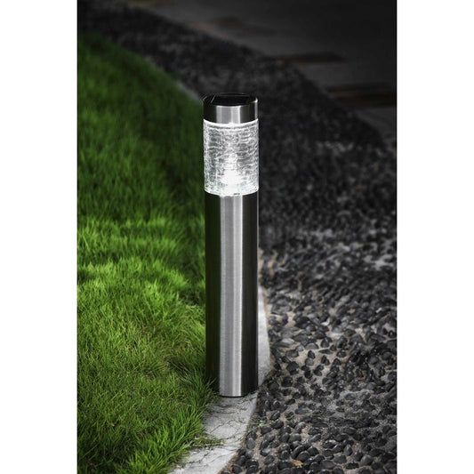 Solar Garden Light Bollard White LED - 57cm by Bright Garden