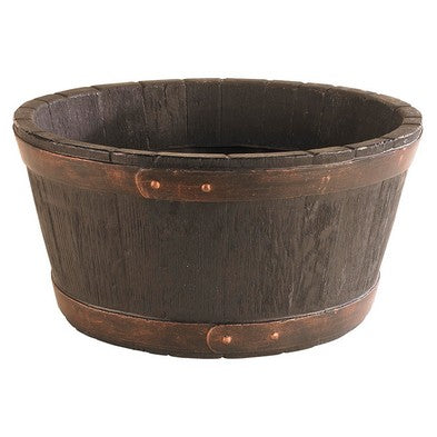 Strata Oakwood Barrel Planter