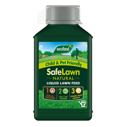 SafeLawn Liquid Natural Lawn Feed - 1 litre 100sqm