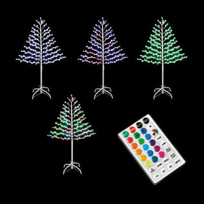 3ft Christmas Tree Light Feature with LED Lights Multicoloured