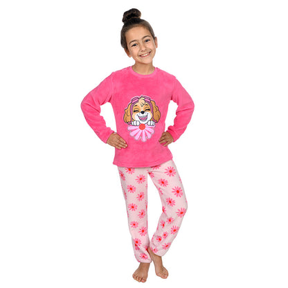 Kids Fleece Twosie Paw Patrol Skye Pink - Age 7-8