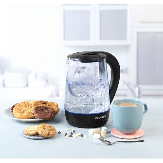 Illuminating Glass Kettle By Progress 1.7L - 2200W