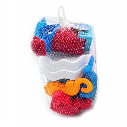 Blue Shark Bucket Beach Play Set