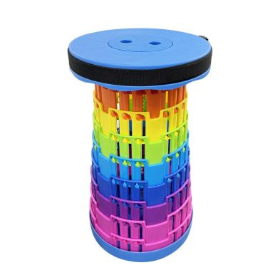 Portable Telescopic Stool 45cm Height - Rainbow