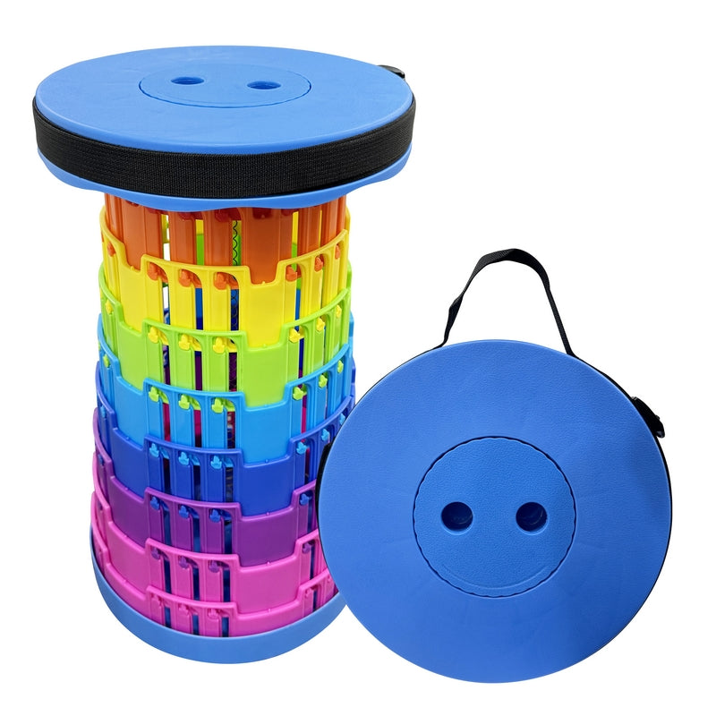 Portable Telescopic Stool 45cm Height - Rainbow