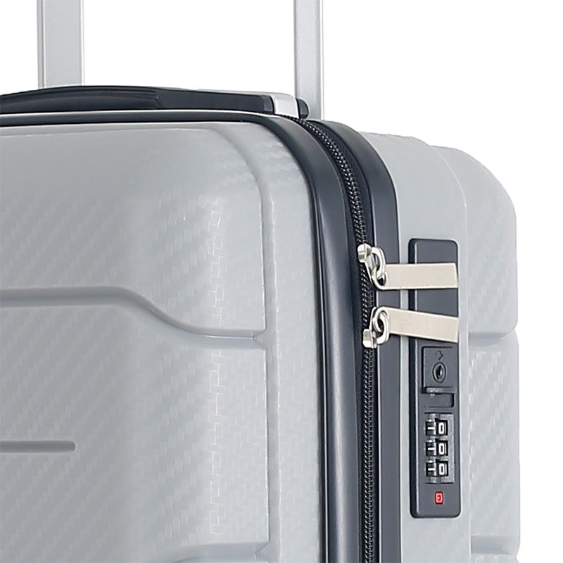 Wheeled Cabin Suitcase 30 Litre 19in - Silver Grey